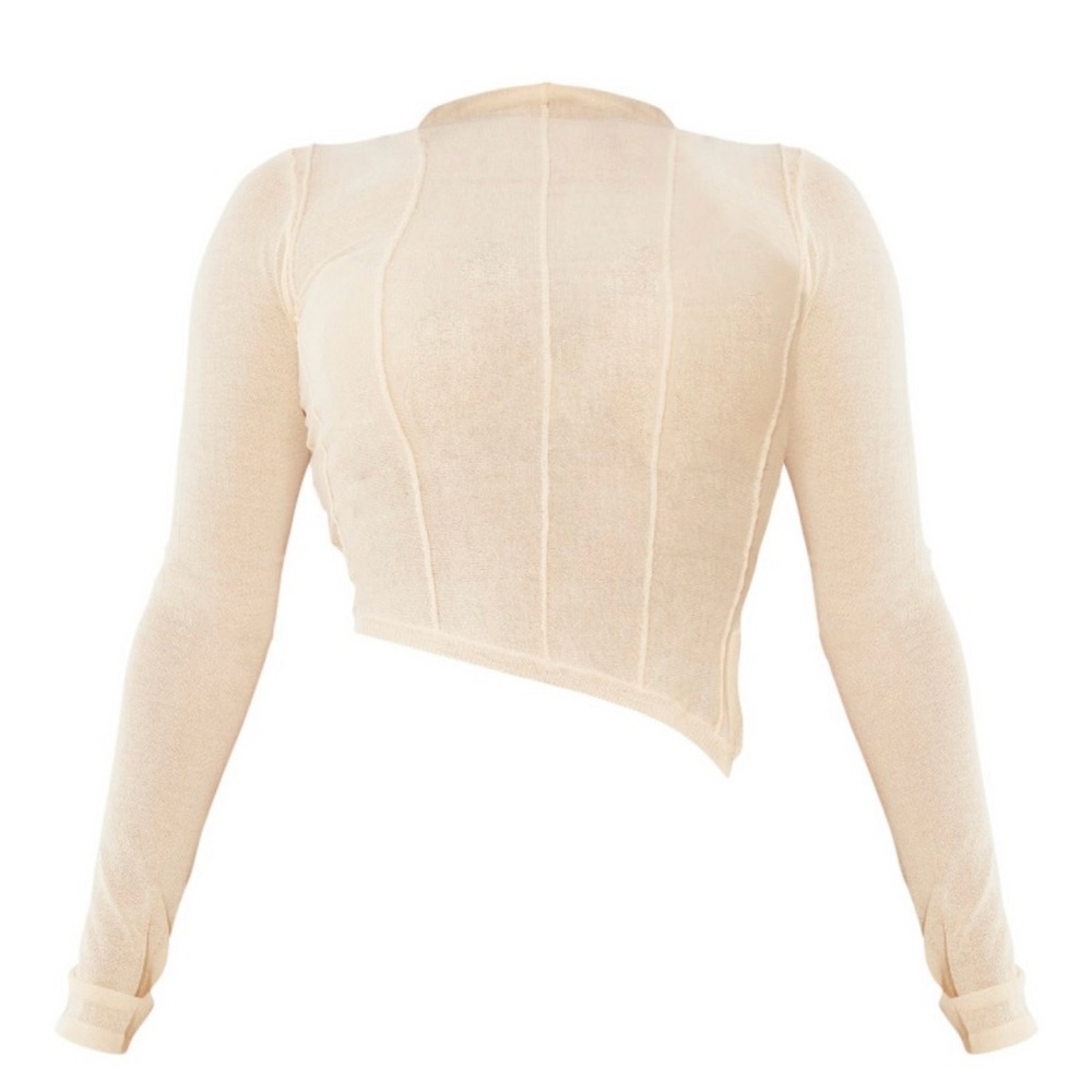 Mesh long sleeve top